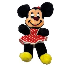 Vintage Minnie Mouse Plush Doll Walt Disney Character USA 15"